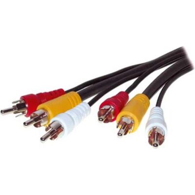 Tecline Audio-/Videokabel 3x Cinch St./3x Cinch St., 5 m 3 Cinchstecker/ 3 Cinchstecker, 1xVideo, 2xAudio, 5 (5 m, Cinch Kabel), Audiokabel Tecline Audio-/Videokabel 3x Cinch St./3x Cinch St., 5 m 3 Cinchstecker/ 3 Cinchstecker, 1xVideo, 2xAudio, 5 (5 m, Cinch Kabel), Audiokabel