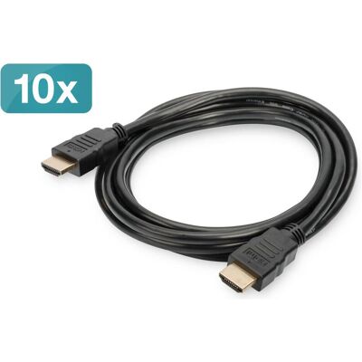 Digitus HDMI (Typ A) — HDMI (Typ A) (2 m), Videokabel, Schwarz Digitus HDMI (Typ A) — HDMI (Typ A) (2 m), Videokabel, Schwarz