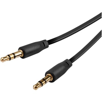 Vivanco VVAJACFLAT05MMGK Audio Anschlusskabel (0.50 m), Audiokabel Vivanco VVAJACFLAT05MMGK Audio Anschlusskabel (0.50 m), Audiokabel