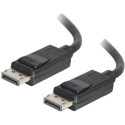 C2G 5m DisplayPort Kabel mit Verriegelungsriegeln - 8K UHD - Schwarz C2G 5m DisplayPort Kabel mit Verriegelungsriegeln - 8K UHD - Schwarz