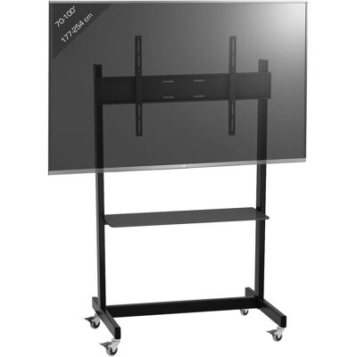 VCM my media TV-Ständer mit Rollen H-Stand Mobil schwarz (130 kg), TV Ständer, Schwarz VCM my media TV-Ständer mit Rollen H-Stand Mobil schwarz (130 kg), TV Ständer, Schwarz