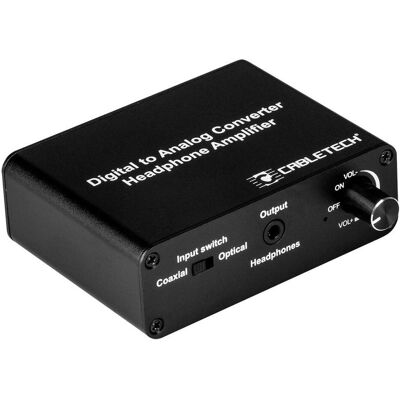 Cabletech Digital-Analog-Konverter mit Kopfhöreranschluss Cabletech Digital-Analog-Konverter mit Kopfhöreranschluss