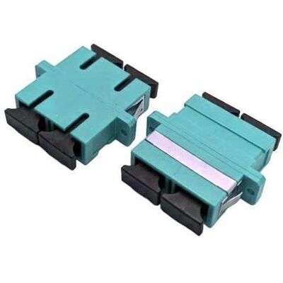 Tecline LWL Kupplung, SC/SC Duplex, OM3, aqua (türkis), Zubehör Netzwerk Tecline LWL Kupplung, SC/SC Duplex, OM3, aqua (türkis), Zubehör Netzwerk