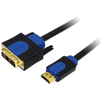 LogiLink DVI — HDMI (Typ A) (5 m), Videokabel, Schwarz LogiLink DVI — HDMI (Typ A) (5 m), Videokabel, Schwarz