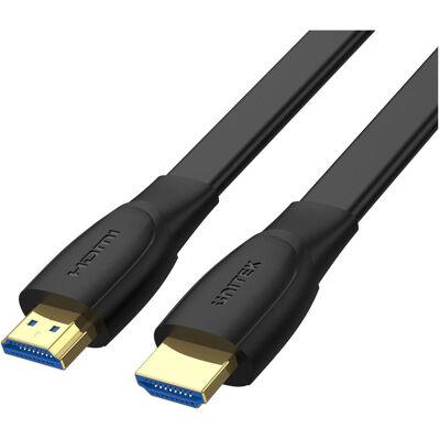 Unitek KABEL HDMI 2.0 4K60HZ PŁASKI 1 5M (1.50 m), Videokabel, Schwarz Unitek KABEL HDMI 2.0 4K60HZ PŁASKI 1 5M (1.50 m), Videokabel, Schwarz