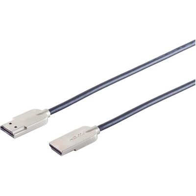 Helos Ultra Slim High Speed HDMI Kabel mit Ethernet, schwarz (1.50 m), Videokabel, Schwarz Helos Ultra Slim High Speed HDMI Kabel mit Ethernet, schwarz (1.50 m), Videokabel, Schwarz