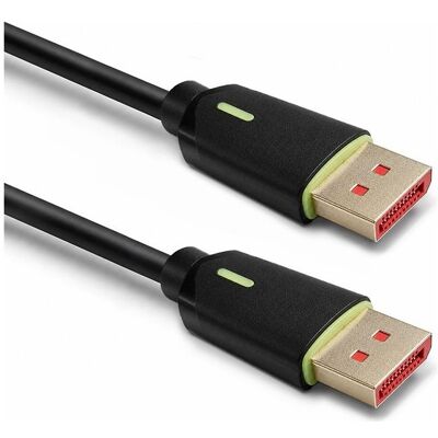 Qoltec Kabel Kabel DisplayPort M/M v2.1 80G 1.5m (1.50 m), Videokabel, Schwarz Qoltec Kabel Kabel DisplayPort M/M v2.1 80G 1.5m (1.50 m), Videokabel, Schwarz