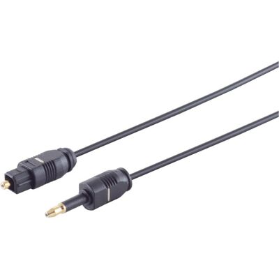 Tecline Audio Lichtleiterkabel, Toslink St. / 3,5 mm Mini Toslink St., 2,0 m Zum optischen Anschluss von kom (2 m, Toslink Kabel), Audiokabel Tecline Audio Lichtleiterkabel, Toslink St. / 3,5 mm Mini Toslink St., 2,0 m Zum optischen Anschluss von kom (2 m, Toslink Kabel), Audiokabel