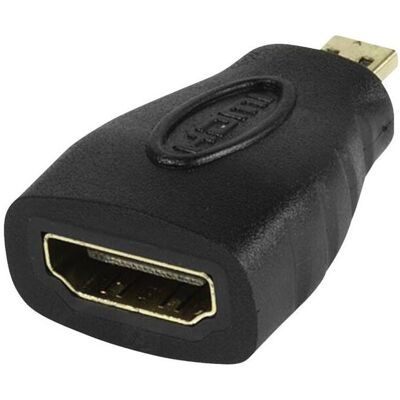 Vivanco HDMI / Micro-HDMI Adapter (HDMI), Video Adapter, Schwarz Vivanco HDMI / Micro-HDMI Adapter (HDMI), Video Adapter, Schwarz