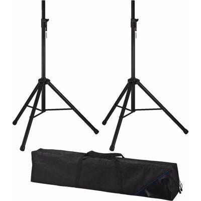 MONACOR Boxen-Stativ-Set Alu 140-200cm, D35mm 30kg (Set, Ständer, Höhenverstellbar), Lautsprecher Ständer + Wandmontage, Schwarz MONACOR Boxen-Stativ-Set Alu 140-200cm, D35mm 30kg (Set, Ständer, Höhenverstellbar), Lautsprecher Ständer + Wandmontage, Schwarz
