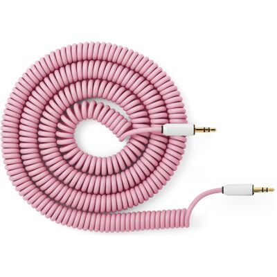 MyVolts ACV5PI - Candycords - audiocable S35S35 curly 200 pink, Audiokabel MyVolts ACV5PI - Candycords - audiocable S35S35 curly 200 pink, Audiokabel