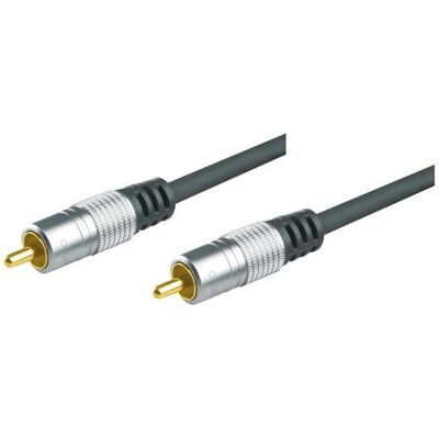 Tecline Professional Videokabel, High Quality, vergoldet, 1x Cinch St./St., 5,0 m (5 m), Videokabel, Schwarz Tecline Professional Videokabel, High Quality, vergoldet, 1x Cinch St./St., 5,0 m (5 m), Videokabel, Schwarz