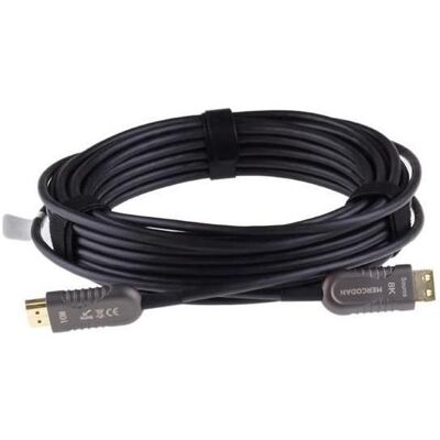Mercodan Fiber optisk HDMI AOC kabel, Videokabel, Schwarz Mercodan Fiber optisk HDMI AOC kabel, Videokabel, Schwarz