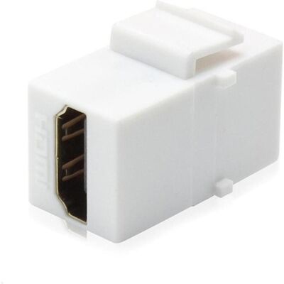 TecLines TKM004W Keystone Modul HDMI 2.0 4K Buchse/Buchse, weiss (HDMI), Data + Video Adapter, Weiss TecLines TKM004W Keystone Modul HDMI 2.0 4K Buchse/Buchse, weiss (HDMI), Data + Video Adapter, Weiss