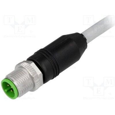 Murr Elektronik Kabel: für Sensoren/Automaten PIN: 8 M12 männlich gerade 3m, Elektronikkabel + Stecker, Grau Murr Elektronik Kabel: für Sensoren/Automaten PIN: 8 M12 männlich gerade 3m, Elektronikkabel + Stecker, Grau
