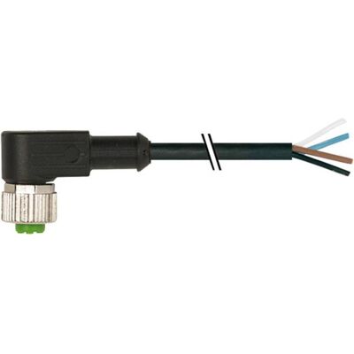 Murr Elektronik Kabel: für Sensoren/Automaten PIN: 4 M12 weiblich gewinkelt 1m, Elektronikkabel + Stecker, Schwarz Murr Elektronik Kabel: für Sensoren/Automaten PIN: 4 M12 weiblich gewinkelt 1m, Elektronikkabel + Stecker, Schwarz