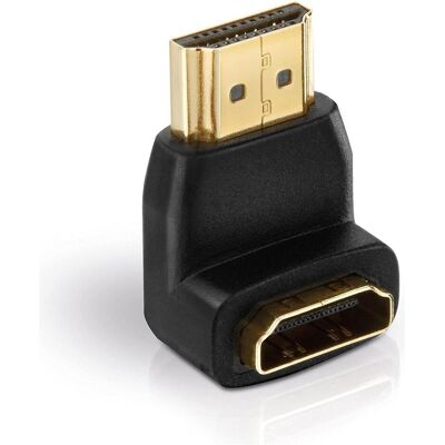 Helos Adapter, HDMI St./HDMI Bu. gewinkelt 270°, FULL HD, BASIC, schwarz HDMI/HDMI 1080p Adapter mit vergo (HDMI, 5.40 cm), Data + Video Adapter, Schwarz Helos Adapter, HDMI St./HDMI Bu. gewinkelt 270°, FULL HD, BASIC, schwarz HDMI/HDMI 1080p Adapter mit vergo (HDMI, 5.40 cm), Data + Video Adapter, Schwarz