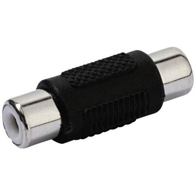 Vivanco RCA-Audioadapter mit zwei Buchsen - Schwarz (Winkeladapter), Audio Adapter, Schwarz Vivanco RCA-Audioadapter mit zwei Buchsen - Schwarz (Winkeladapter), Audio Adapter, Schwarz