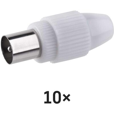 Emos IEC Stecker, Schraubentyp direkt, 10 Stk. (Stecker und Verbinder), Antennenkabel Emos IEC Stecker, Schraubentyp direkt, 10 Stk. (Stecker und Verbinder), Antennenkabel