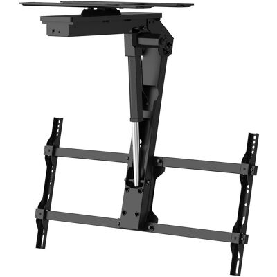 Maclean Elektrische Deckenhalterung mit Fernbedienung (Decke, 45 kg, 43" - 86"), TV Wandhalterung, Schwarz Maclean Elektrische Deckenhalterung mit Fernbedienung (Decke, 45 kg, 43" - 86"), TV Wandhalterung, Schwarz