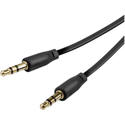 Vivanco VVAJACFLAT05MMGK Audio Anschlusskabel (0.50 m, AUX Kabel), Audiokabel Vivanco VVAJACFLAT05MMGK Audio Anschlusskabel (0.50 m, AUX Kabel), Audiokabel
