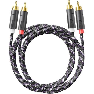 FiiO Kabel Trust LR-RCA6M - kabel 2xRCA - 2xRCA 100cm (1 m, Cinch Kabel), Audiokabel FiiO Kabel Trust LR-RCA6M - kabel 2xRCA - 2xRCA 100cm (1 m, Cinch Kabel), Audiokabel