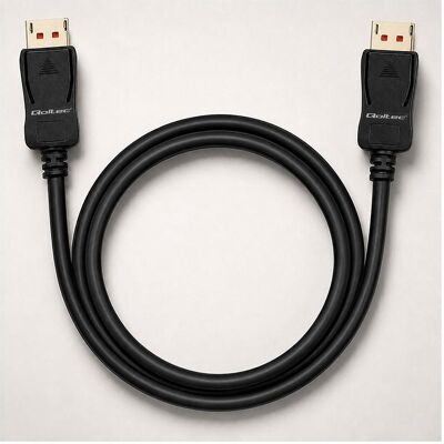 Qoltec Kabel Kabel DisplayPort M/M v2.1 54G 3m (3 m), Videokabel, Schwarz Qoltec Kabel Kabel DisplayPort M/M v2.1 54G 3m (3 m), Videokabel, Schwarz