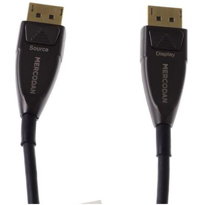 Mercodan Fiber Displayport 30m, DP (30 m), Videokabel, Schwarz Mercodan Fiber Displayport 30m, DP (30 m), Videokabel, Schwarz