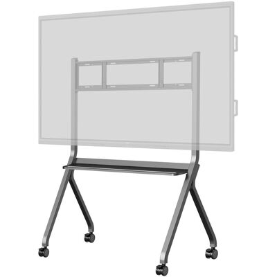 IIYAMA Rollwagen 800x600mm -100kg 55-86"/silber-grau (100 kg, 55" - 86"), TV Ständer, Grau, Silber IIYAMA Rollwagen 800x600mm -100kg 55-86"/silber-grau (100 kg, 55" - 86"), TV Ständer, Grau, Silber