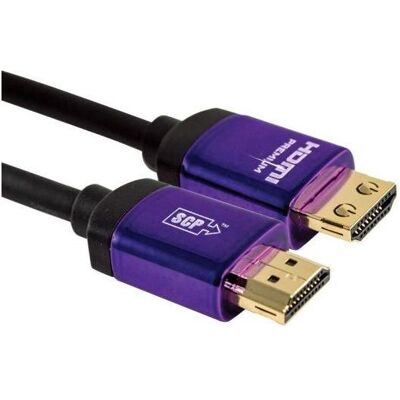 SCP 990UHDV-15 Premium Certified HDMI - HDMI Max 3840x2160 60Hz 4:4:4 Sort 4,5m (4.50 m), Videokabel, Schwarz SCP 990UHDV-15 Premium Certified HDMI - HDMI Max 3840x2160 60Hz 4:4:4 Sort 4,5m (4.50 m), Videokabel, Schwarz