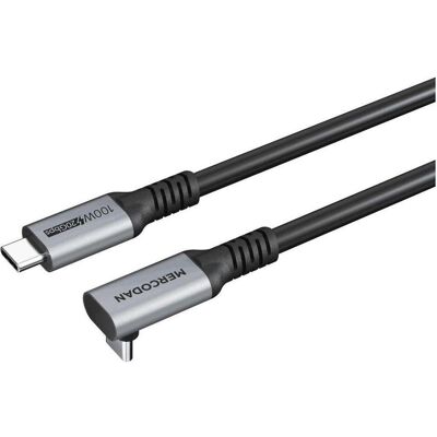 Mercodan vinklet 90 USB-C kabel 3,0m (3 m), USB Kabel Mercodan vinklet 90 USB-C kabel 3,0m (3 m), USB Kabel