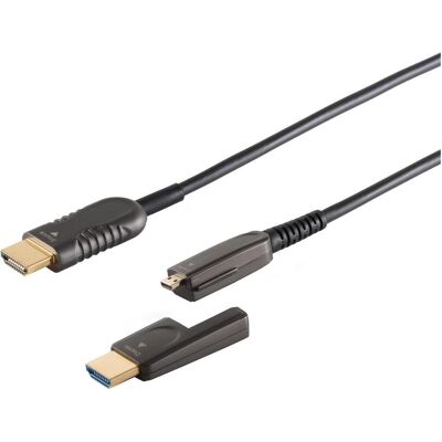 Shiverpeaks Optisches HDMI Verlegekabel-Set 4K 75,0m (30-02755) (75 m), Videokabel, Schwarz Shiverpeaks Optisches HDMI Verlegekabel-Set 4K 75,0m (30-02755) (75 m), Videokabel, Schwarz
