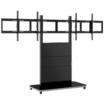 Hagor HAGROR Rollwagen 600x400mm schwarz 2x 55kg/2x 55-65" (55 kg, 55" - 65"), TV Ständer, Schwarz Hagor HAGROR Rollwagen 600x400mm schwarz 2x 55kg/2x 55-65" (55 kg, 55" - 65"), TV Ständer, Schwarz