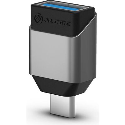 Alogic Ultra Mini USB-C zu USB-A Adapter - Grau Alogic Ultra Mini USB-C zu USB-A Adapter - Grau