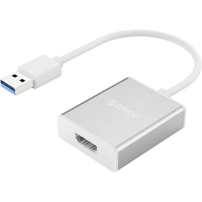 Orico Adapter USB Adapter UTH USB-A 3.0 do HDMI - srebrny (HDMI, 15 cm), Data + Video Adapter, Silber Orico Adapter USB Adapter UTH USB-A 3.0 do HDMI - srebrny (HDMI, 15 cm), Data + Video Adapter, Silber