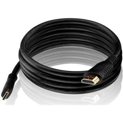 Purelink HDMI (Typ A) — mini HDMI (Typ C) (3 m), Videokabel, Schwarz Purelink HDMI (Typ A) — mini HDMI (Typ C) (3 m), Videokabel, Schwarz