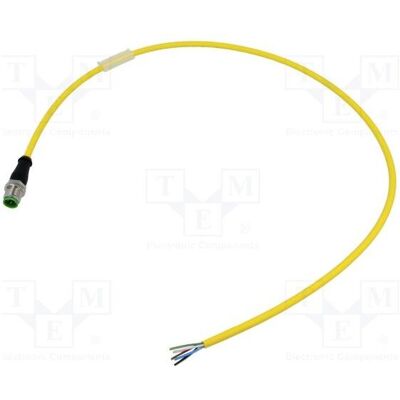 Murr Elektronik Kabel: für Sensoren/Automaten PIN: 5 M12 männlich gerade 0,6m, Elektronikkabel + Stecker, Gelb Murr Elektronik Kabel: für Sensoren/Automaten PIN: 5 M12 männlich gerade 0,6m, Elektronikkabel + Stecker, Gelb