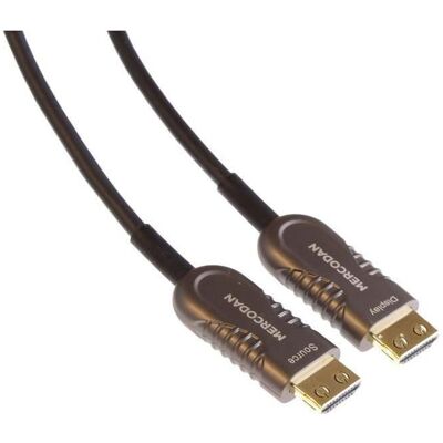 Mercodan Fiber optisk HDMI 30m, HDMI (30 m), Videokabel, Schwarz Mercodan Fiber optisk HDMI 30m, HDMI (30 m), Videokabel, Schwarz