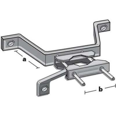 Televes MAHA60500 - Mauerhalterung für Masten bis 60 mm Durchmesser, 500 mm Wandabstand (Wand), TV Wandhalterung Televes MAHA60500 - Mauerhalterung für Masten bis 60 mm Durchmesser, 500 mm Wandabstand (Wand), TV Wandhalterung