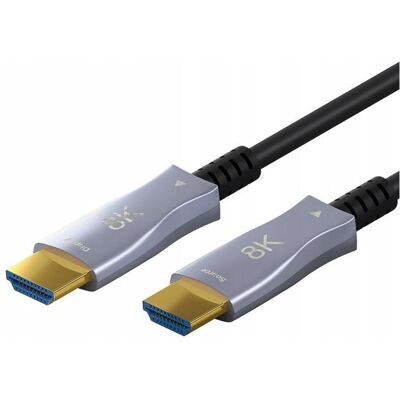 Goobay Series 2.1 Optisches Hybrid Ulra High-Speed HDMI™-Kabel mit Ethernet (AOC), 20 m, schwarz - Hochges (20 m), Videokabel, Schwarz, Grau Goobay Series 2.1 Optisches Hybrid Ulra High-Speed HDMI™-Kabel mit Ethernet (AOC), 20 m, schwarz - Hochges (20 m), Videokabel, Schwarz, Grau