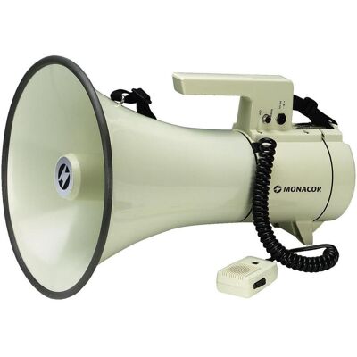 MONACOR Megaphon TM-35 mit Handmikrofo (Megaphon), Audio Zubehör, Weiss MONACOR Megaphon TM-35 mit Handmikrofo (Megaphon), Audio Zubehör, Weiss