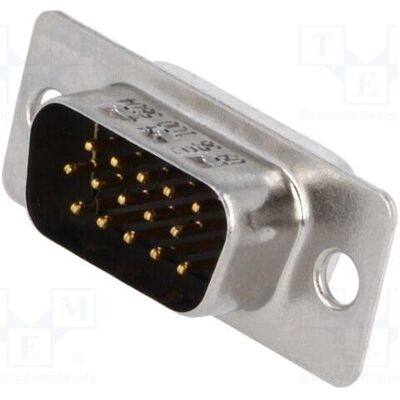 Harting Steckverbinder: D-Sub HD PIN: 15 Stecker männlich gerade Löten, Elektronikkabel + Stecker Harting Steckverbinder: D-Sub HD PIN: 15 Stecker männlich gerade Löten, Elektronikkabel + Stecker