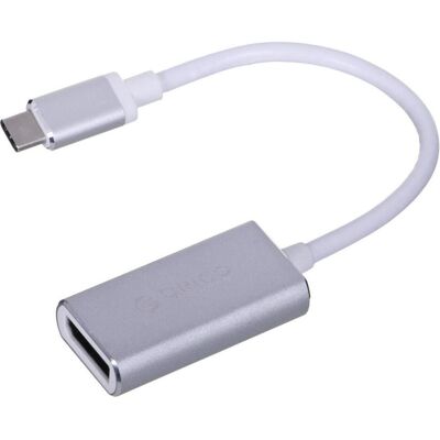 Orico Adapter USB USB-C - DisplayPort Szary (XC-103-SV-BP) (DisplayPort), Video Adapter, Schwarz, Grau Orico Adapter USB USB-C - DisplayPort Szary (XC-103-SV-BP) (DisplayPort), Video Adapter, Schwarz, Grau