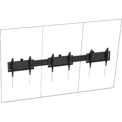 Vision K/ Menu Wall Mount Port 3 x 75" (Wand), Beamer Halterung, Schwarz Vision K/ Menu Wall Mount Port 3 x 75" (Wand), Beamer Halterung, Schwarz