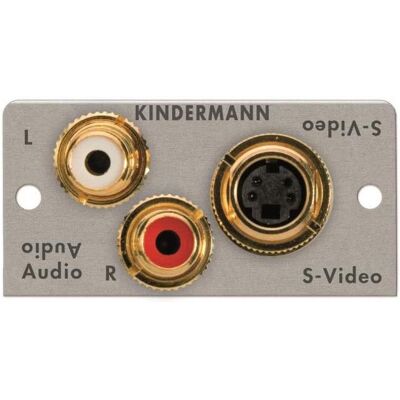 Kindermann Konnect 50 alu - S-Video 7444000531 /Audio 1/2 50x50 Alu mit Kabelpeitsche (0.18 m), Videokabel, Silber Kindermann Konnect 50 alu - S-Video 7444000531 /Audio 1/2 50x50 Alu mit Kabelpeitsche (0.18 m), Videokabel, Silber