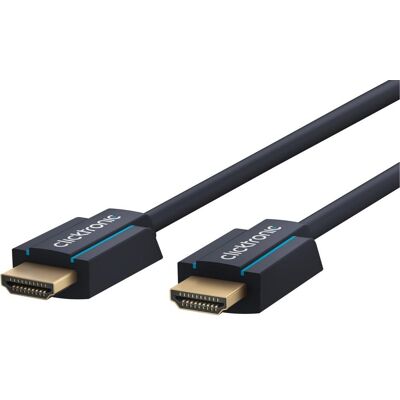 ClickTronic HDMI (Typ A) — HDMI (Typ A) (15 m), Videokabel, Blau ClickTronic HDMI (Typ A) — HDMI (Typ A) (15 m), Videokabel, Blau