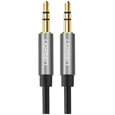 Ugreen AV119 Mini jack cable 3.5mm AUX 0.5m (silver) (0.50 m, AUX Kabel), Audiokabel Ugreen AV119 Mini jack cable 3.5mm AUX 0.5m (silver) (0.50 m, AUX Kabel), Audiokabel