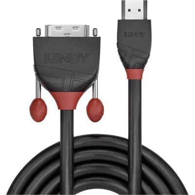 Lindy HDMI (Typ A) — DVI (3 m), Videokabel, Schwarz Lindy HDMI (Typ A) — DVI (3 m), Videokabel, Schwarz