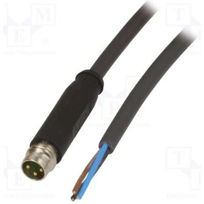Murr Elektronik Kabel: für Sensoren/Automaten PIN: 3 M8 männlich gerade 1,5m, Elektronikkabel + Stecker, Schwarz Murr Elektronik Kabel: für Sensoren/Automaten PIN: 3 M8 männlich gerade 1,5m, Elektronikkabel + Stecker, Schwarz