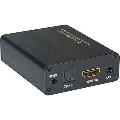 Techly HDMI Audio-Extractor auf LPCM 2CH 3D, Audio Adapter, Schwarz Techly HDMI Audio-Extractor auf LPCM 2CH 3D, Audio Adapter, Schwarz